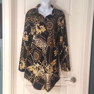 Bodycon Long Sleeve Button Front Shirt Dress